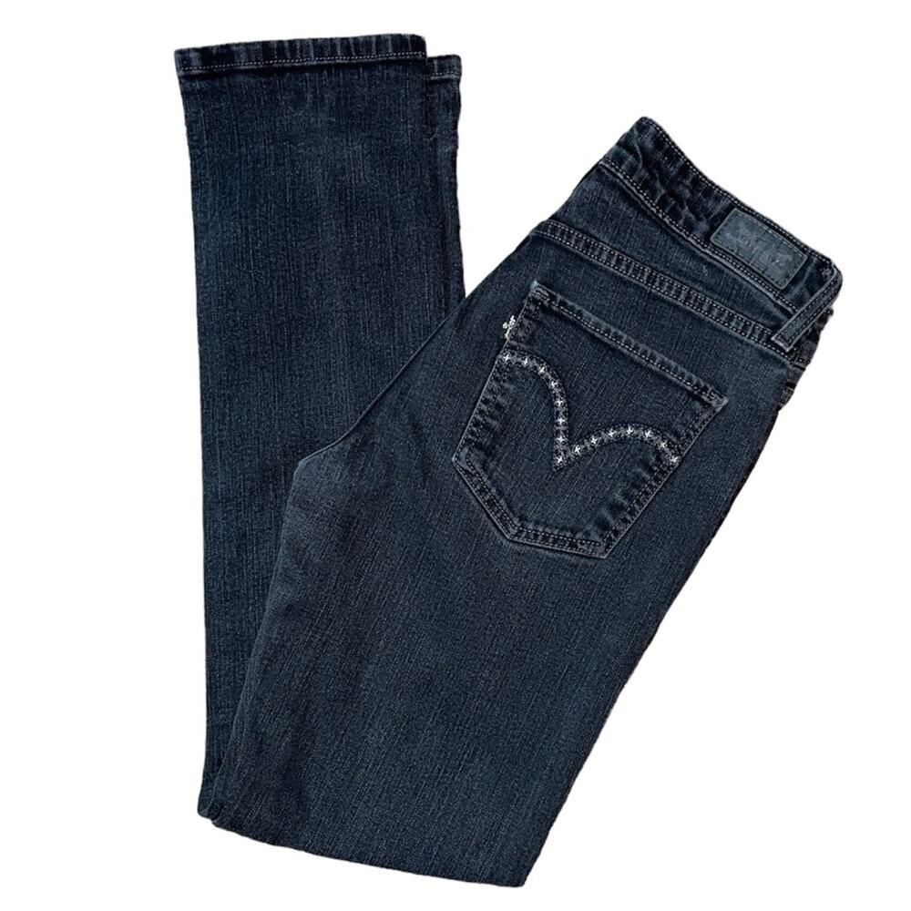 Levi's Silver Tab Black Mid Rise Skinny Stretch Denim Jeans size 6 28W32L